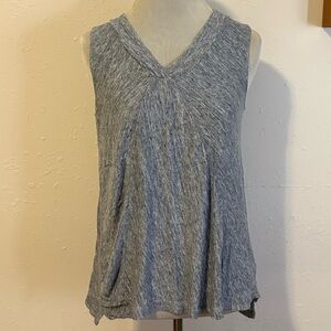 Sigrid Olsen Heathered Blue Tank Top